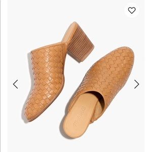 Madewell Harper Mule Woven Leather size 10